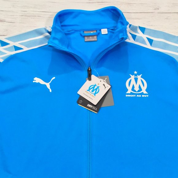 Puma Drycell Olympique De Marseill Stadium Fleece Full Zip Jacket - Picture 9 of 12